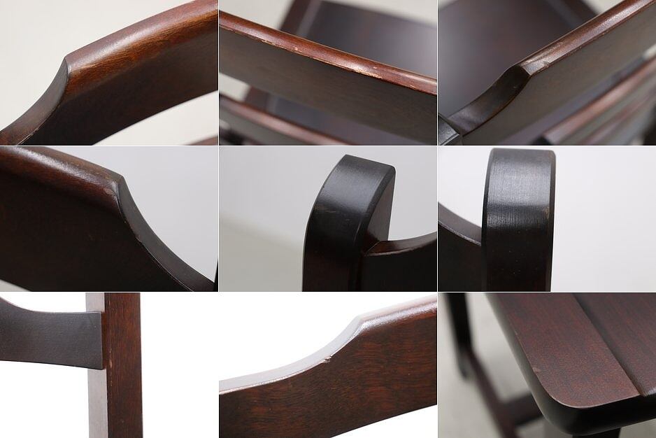 沼津店】北海道民芸家具 天然樺無垢材 ラダーバック ダイニングチェア