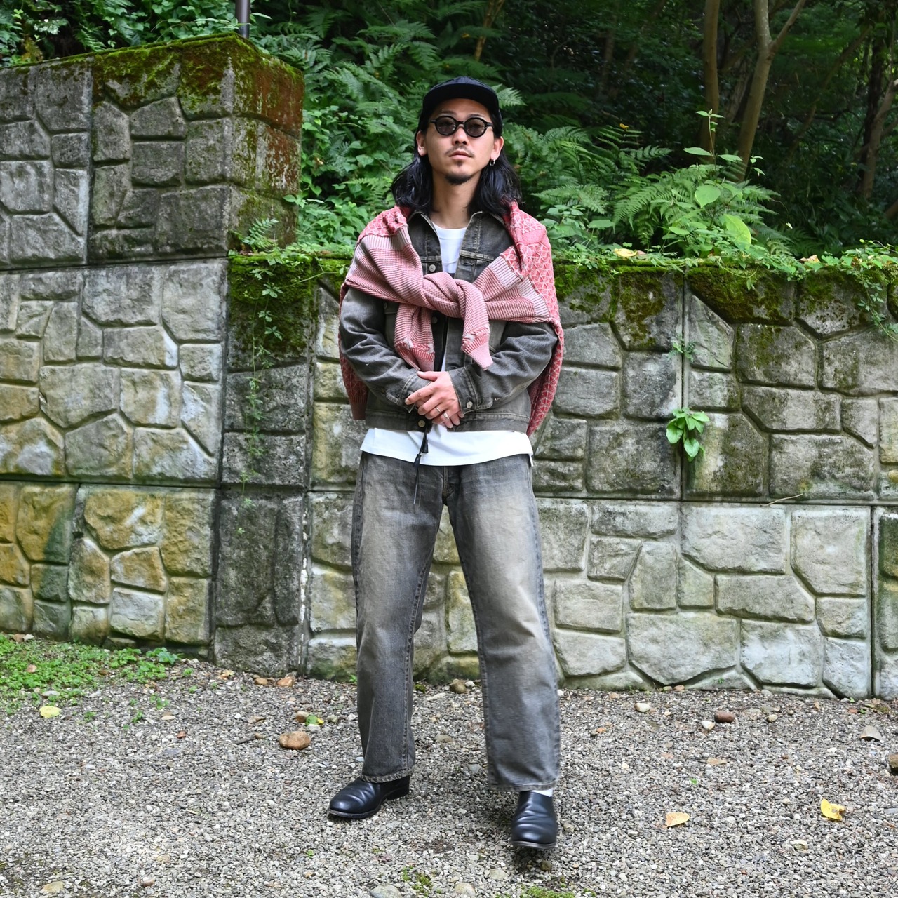 INTERIM / SHABBY VINTAGE  "2ND" SHUTTLE DENIM SIDE PANEL JACKET