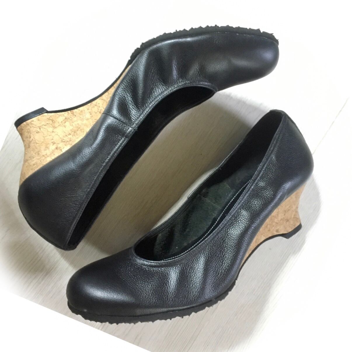 『ウェッジヒール革色変更』