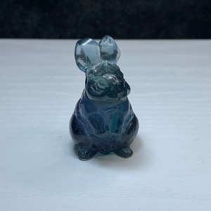 送料込み☆24.フローライトうさぎ・インテリア