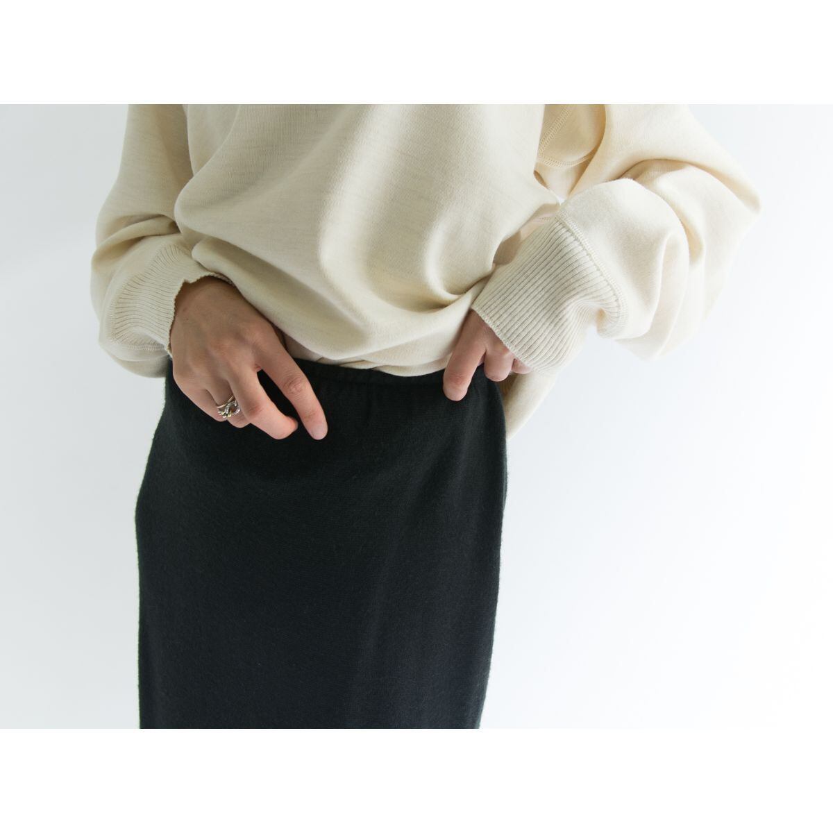 【NORMA KAMALI】knit long skirt（ノーマカマリ ニット ロングスカート ）11b