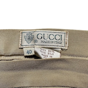 vintage GUCCI silk wide pants