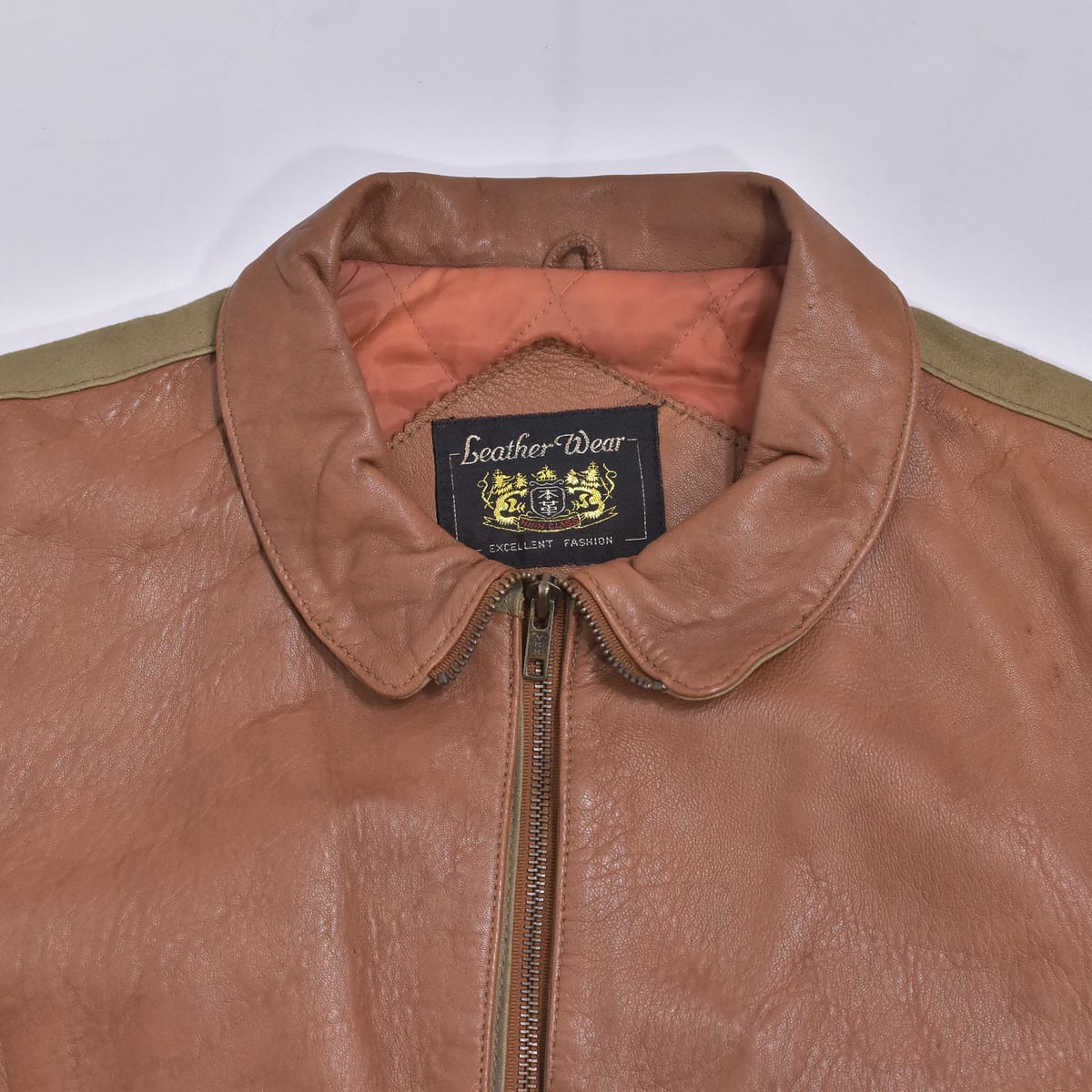 80s~ Leather Wear 異素材 切替デザイン 2way レザーブルゾン 80s~ Leather Wear 異素材 切替デザイン 2way レザーブルゾン