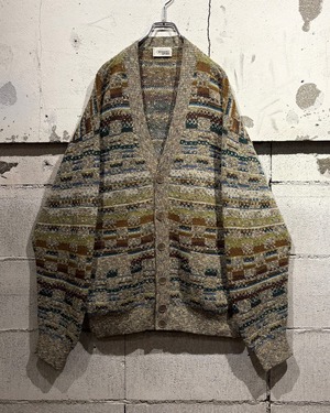 【Caka otto】“MISSONI SPORT” Multi Pattern Vintage Knit Cardigan