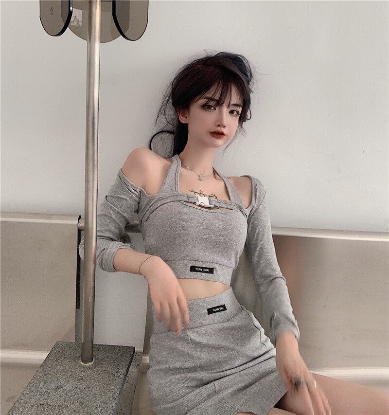 長袖ニットカーディガンレディース初秋薄身長スリムブラウススモールジャケット2020新デザインショートトップ ブラックストロベリース92998011744