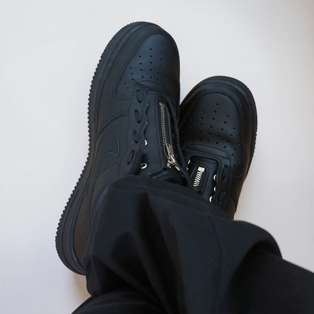 AF1 Low】カスタムジップパーツ/Custom Zipper Parts/Black x Silver