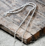 Facet Ball Chain Necklace(60cm)