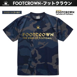 フットクラウン カモフラプラクティスシャツ ゴシックロゴタイプ チームオーダー対応