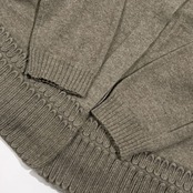 カシミヤ100% イタリア製 CIVIDINI チヴィディーニ 比翼 ニット カーディガン 48/グレージュ系 レディース