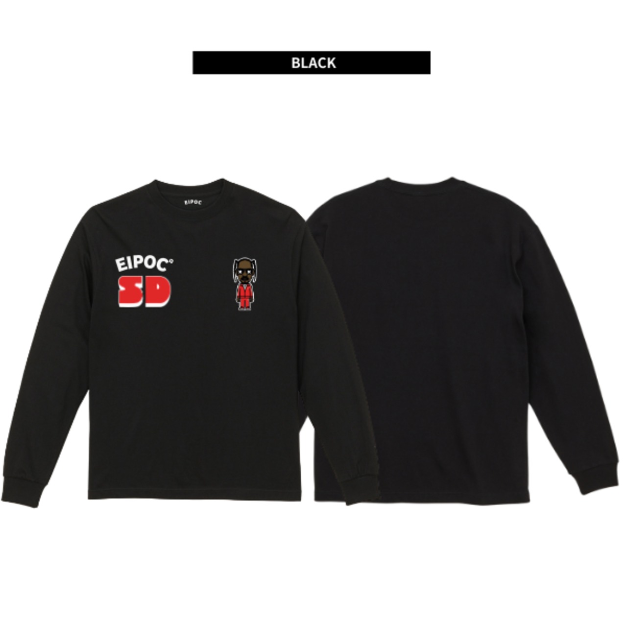 EIPOC PARIS "SD" L/S T-Shirts (Black/White) - 5