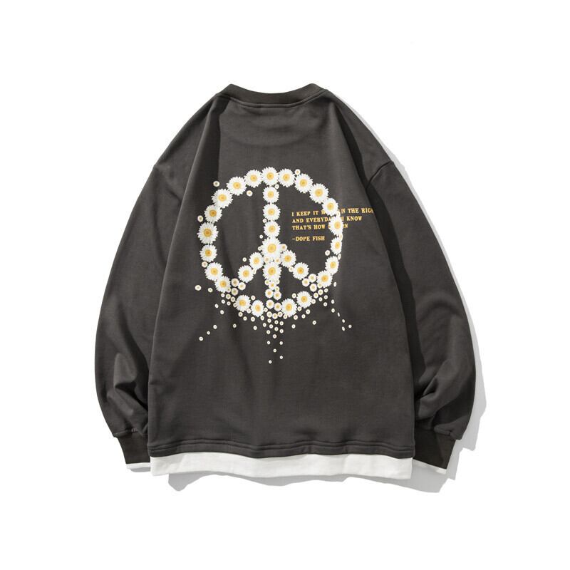 【新作】【送料無料】 Clothes Road Vintage20セーターメンズタイドイン秋の長袖ルーズカップルタートルネックラウンドネックジャケット学生トップ-アリババ ロング オータム 秋物 Oネック ビンテージ hip6-161111789202465