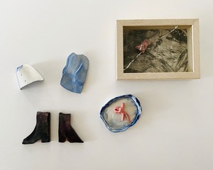 《ノエルの贈り物》古屋真美「ブーツのオブジェ」 Furuya Mami/オブジェ(陶)