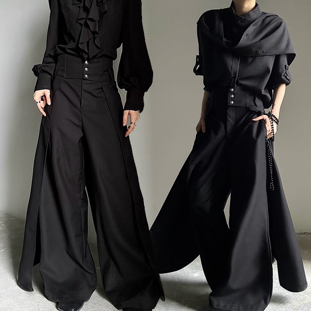 ♥一歩、風が変わる！【ASAEシリーズ】★ズボン★ ボトムス ガウチョパンツ ハイウエスト オリジナル