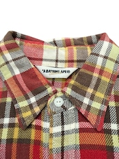 A BATHING APE(アベイシングエイプ) heavy cotton check shirt ヘヴィーコットン チェック シャツ