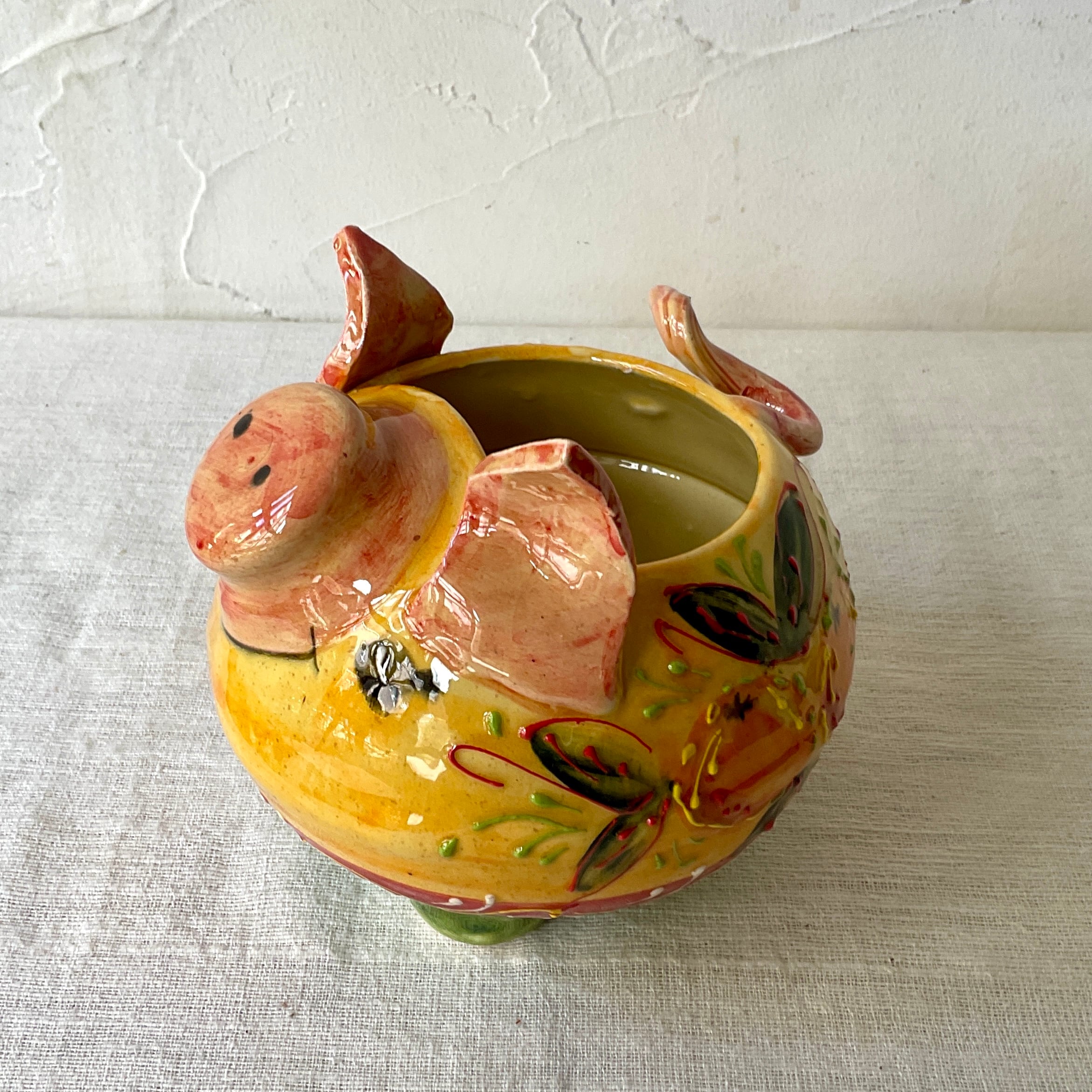 スペイン陶器】ぶた型プランター | 照明＆エシカルライフスタイル