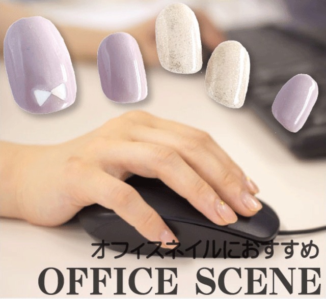 シンプルオフィスネイル 打ちにくいパソコンキーボードに ハンドメイドネイルチップ10本セット 薄いピンク リボン ハンドメイドネイルチップ 通販ポータルサイトn Market