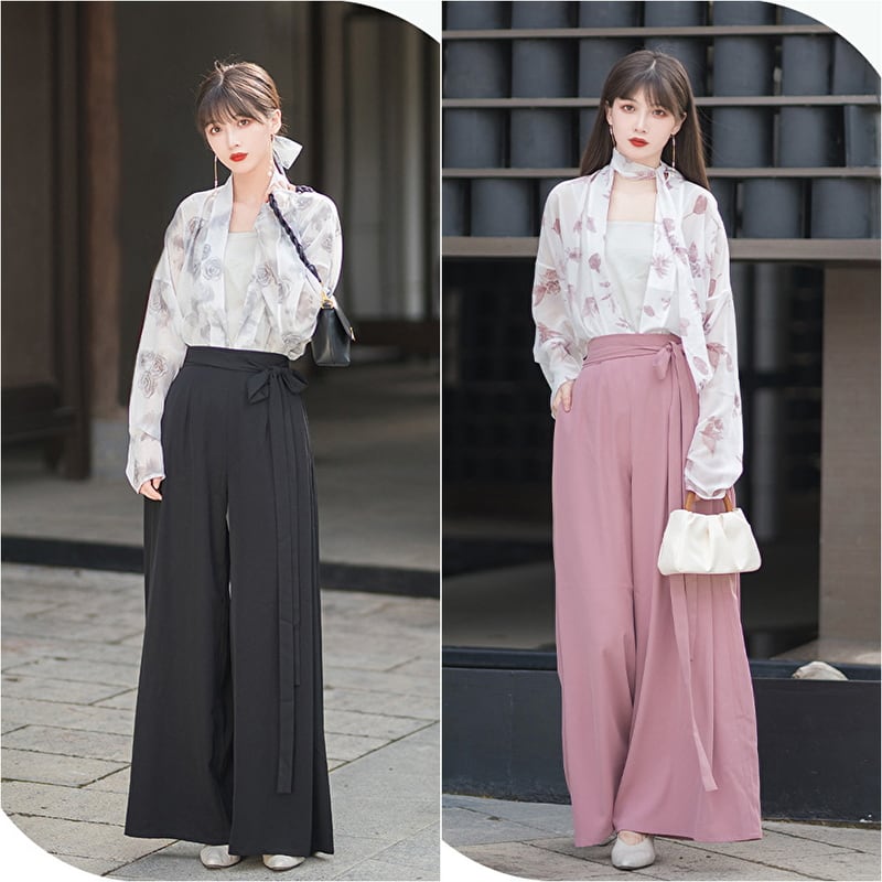 サブカル 服 地雷系 通販 夏池シリーズ 漢服 オールインワン 4点セット 透け感 シアー 大人かわいい レトロ