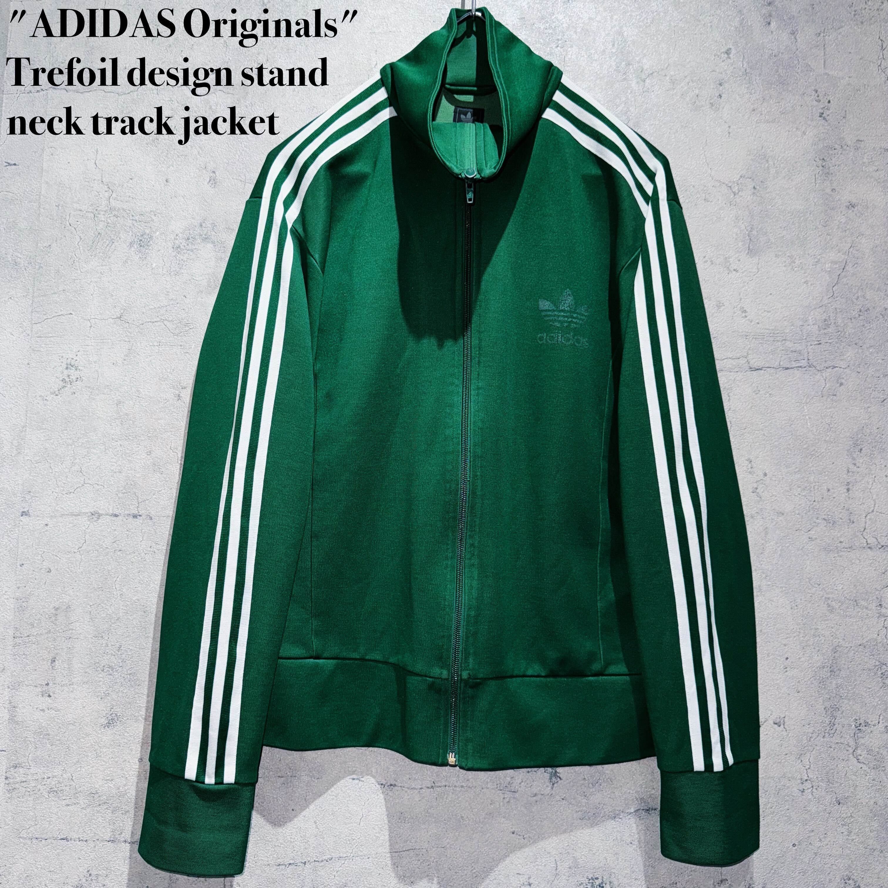 "ADIDAS Originals"Trefoil design stand neck track jacket