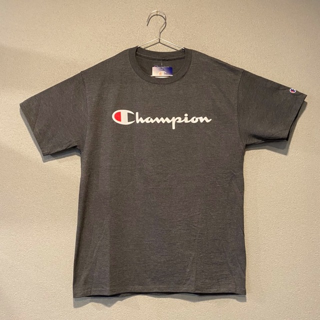 【並行輸入品】Champion ショートスリーブTシャツ CLASSIC GRAPHIC TEE チャコール CHARCOAL 灰色 半袖