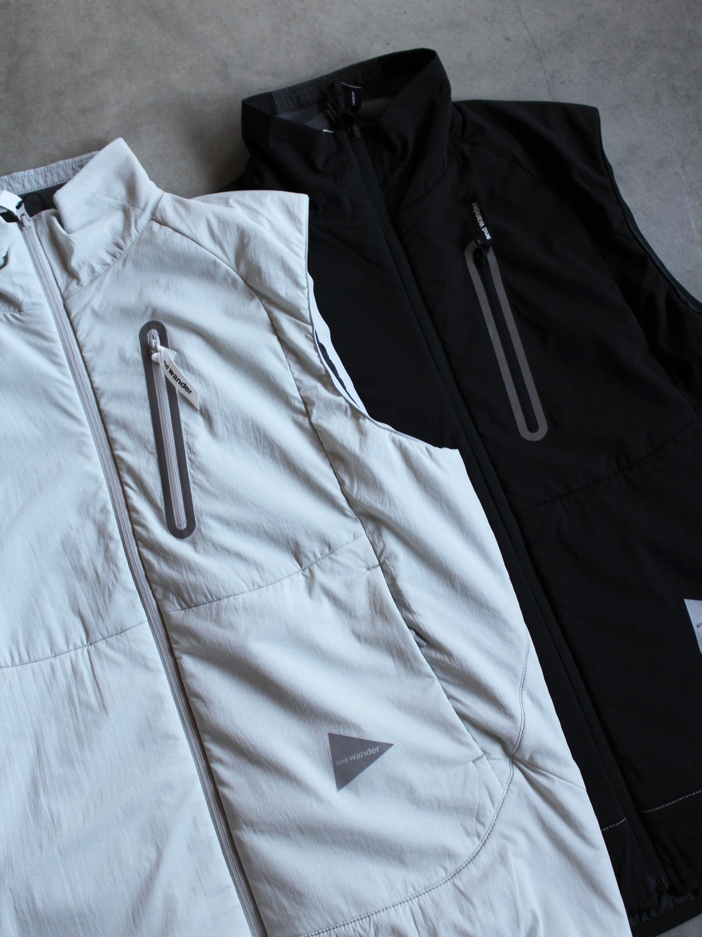 and wander アンドワンダー【alpha AIR vest】 | LARGE LAB TOWN