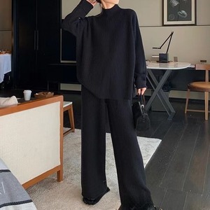 ニット トップス & パンツ セット M 3col 250474