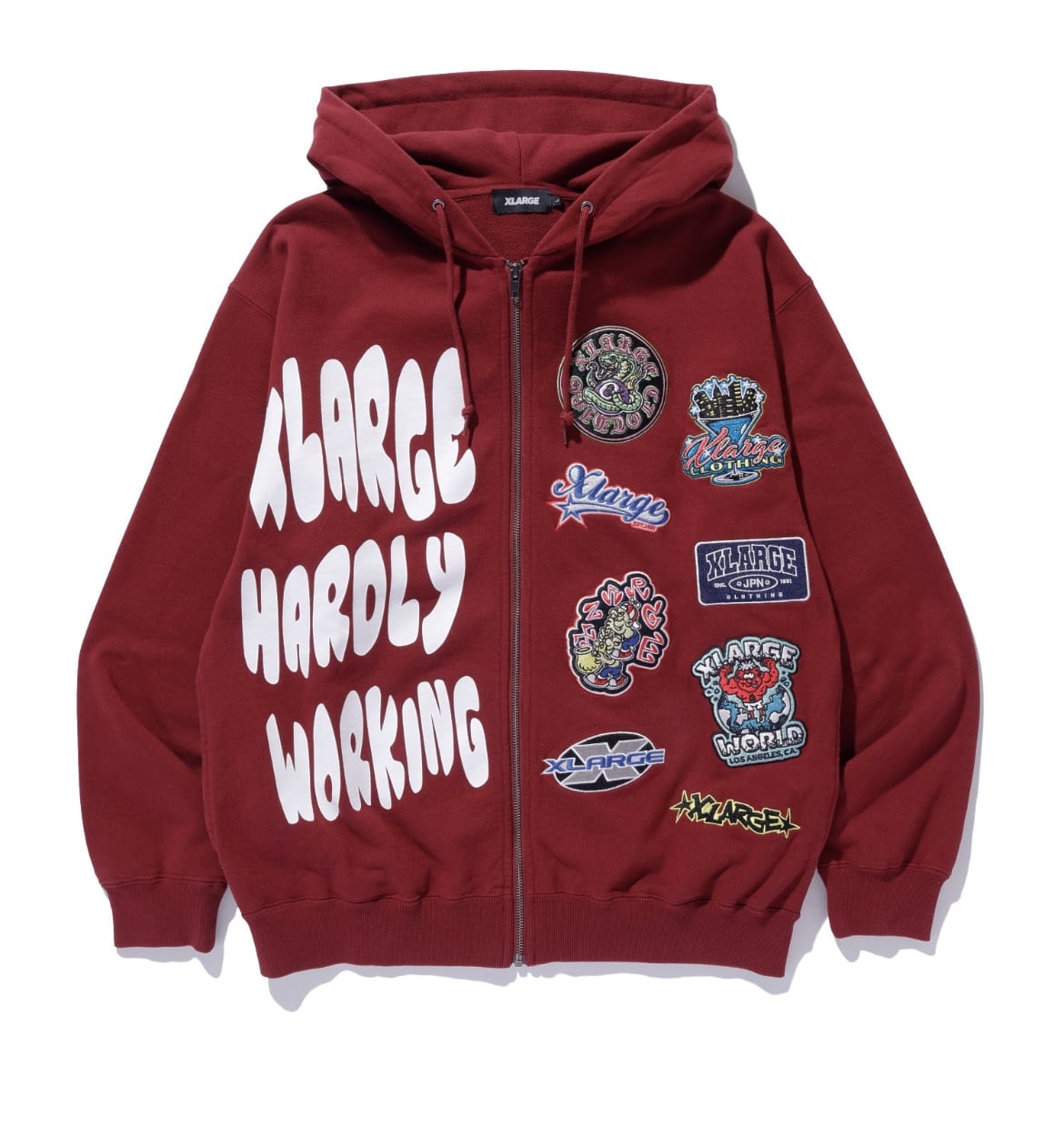 XLARGE MULTI LOGO ZIP UP HOODED SWEATSHIRT | バイシクルショップ