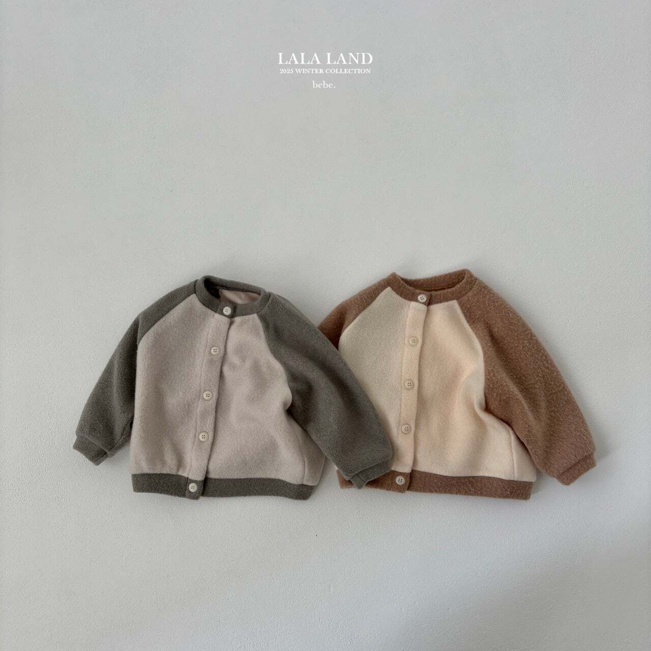 予約⌇LALALAND / (bebe) knit raglan cardigan
