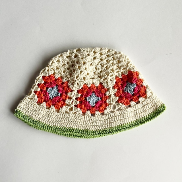 Kids Crochet Hat【46-cm】White