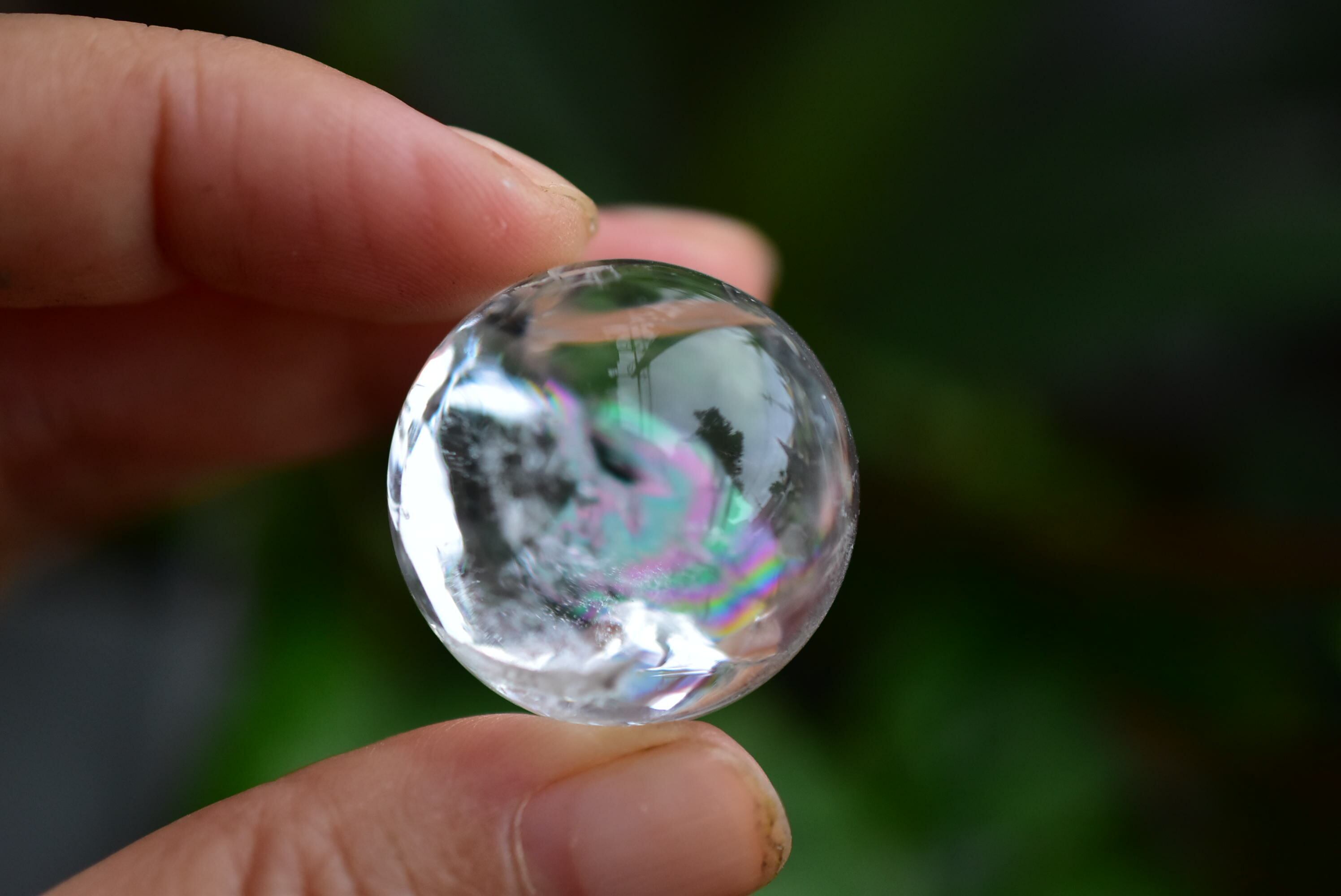 虹色水晶☆レインボークォーツ s532 | Funky garuda Stone (ファンキー