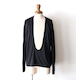 nonnotte “Drape U Pullover with Cuff Sleeve ( Caviar )”