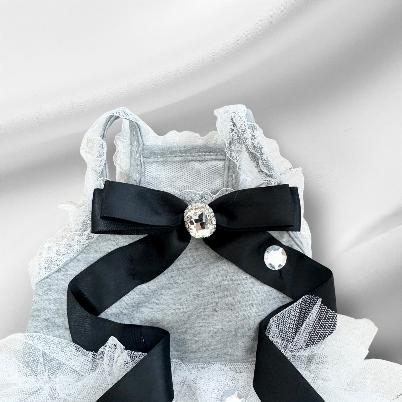【NO.2】Noir Ribbon Princess Dress