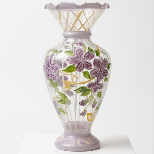 Flower paint vase