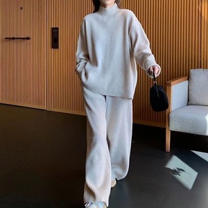 ニット トップス & パンツ セット M 3col 250474