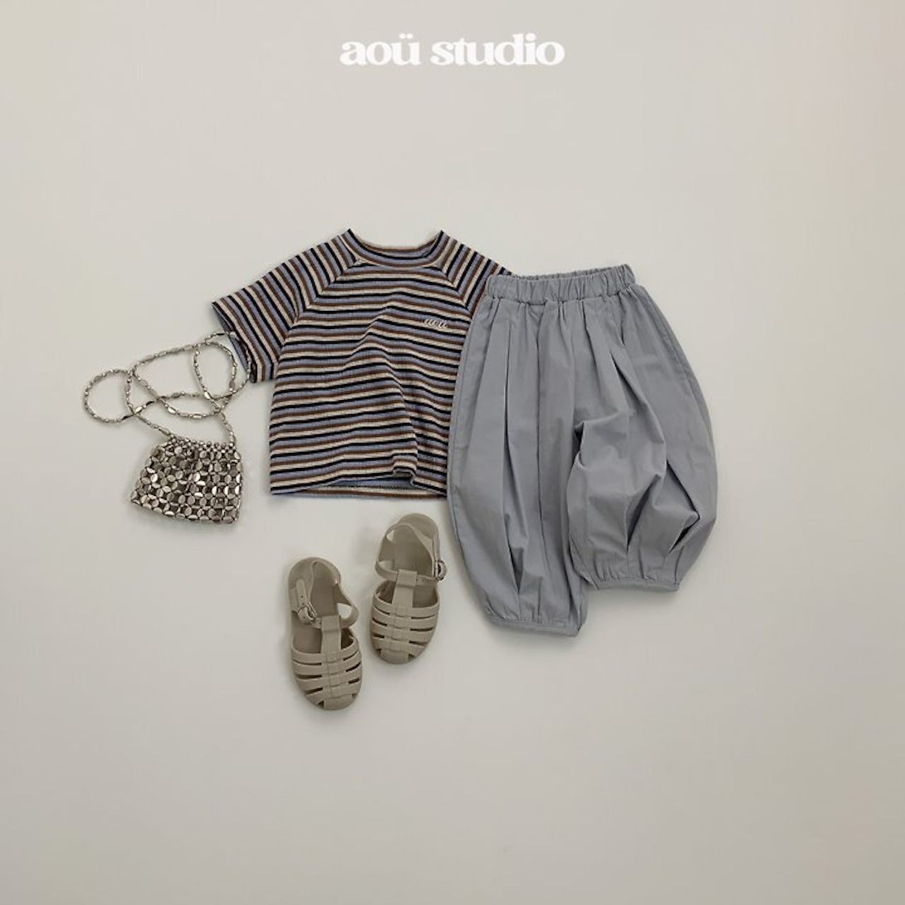 【取寄/韓国直送】aou studio 26/SM シアーニット|夏服|韓国子供服