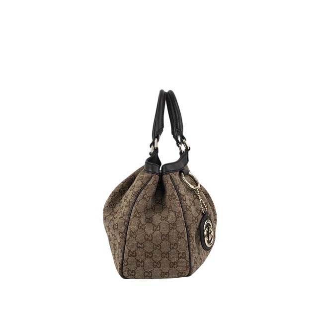 GUCCI グッチ GGキャンバス トートバッグ ブラウン スーキー ネップ ジャガード vintage ヴィンテージ オールド cyznyp
