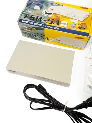 コレガ 100BASE-TX/10BASE-T 5ポート搭載 電源内蔵型 コンパクトサイズ スイッチングHUB FSW-5A