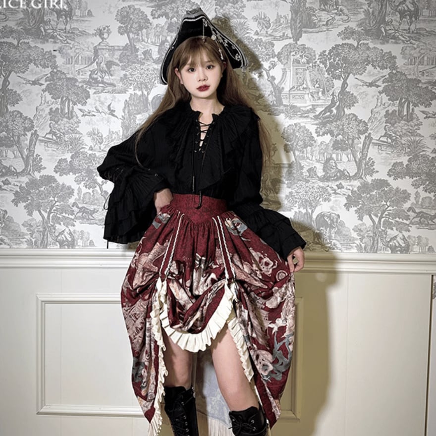 ゴスロリやアンティーク好きに！クリスタル装飾の杖 約120cm