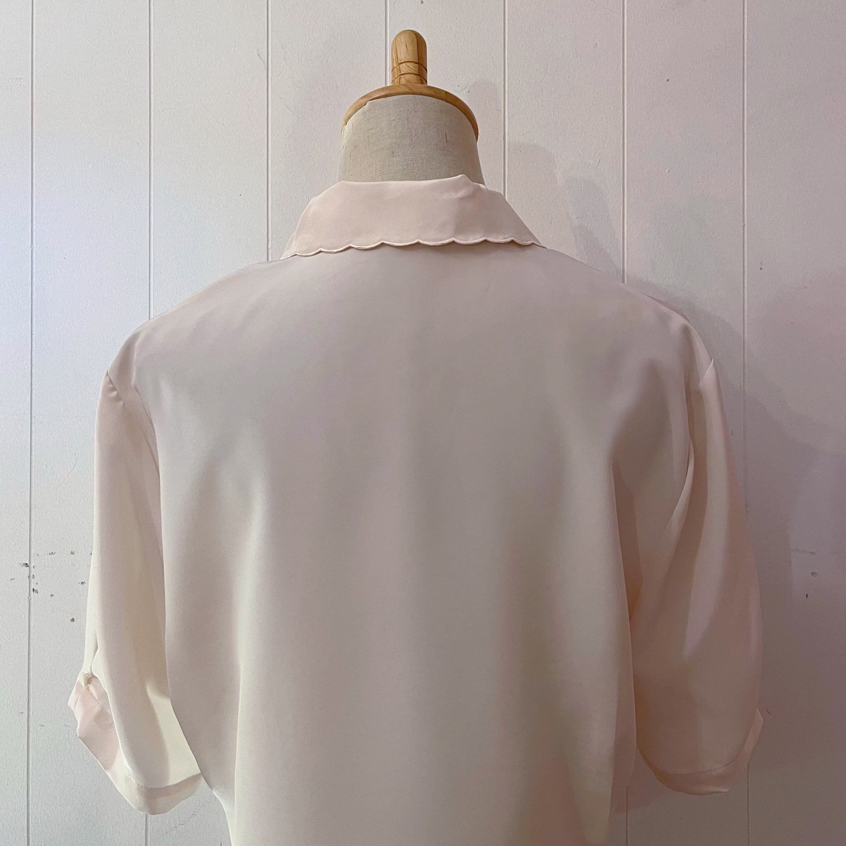 hidden heart pale pink blouse