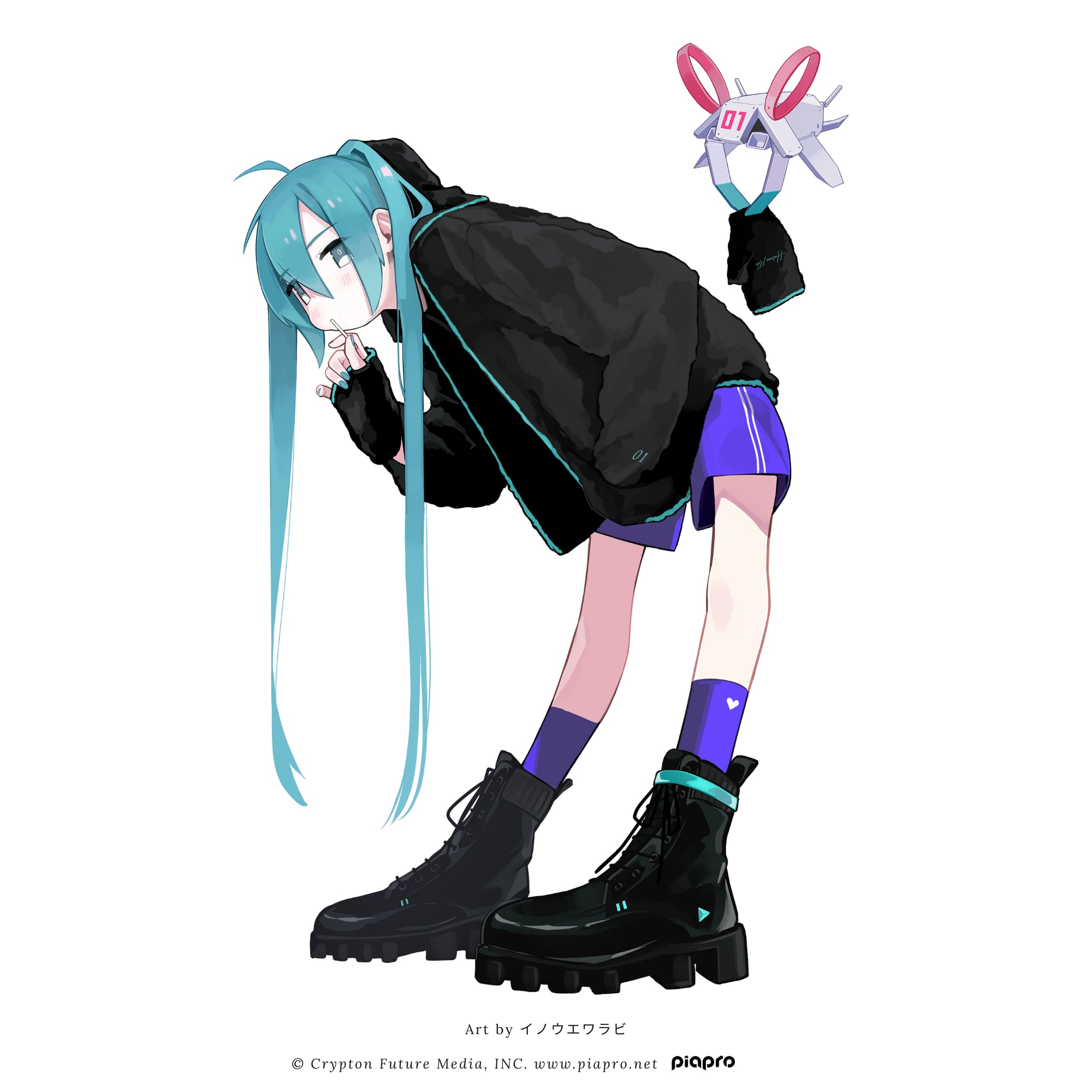 初音ミク ボアジップパーカー | echo