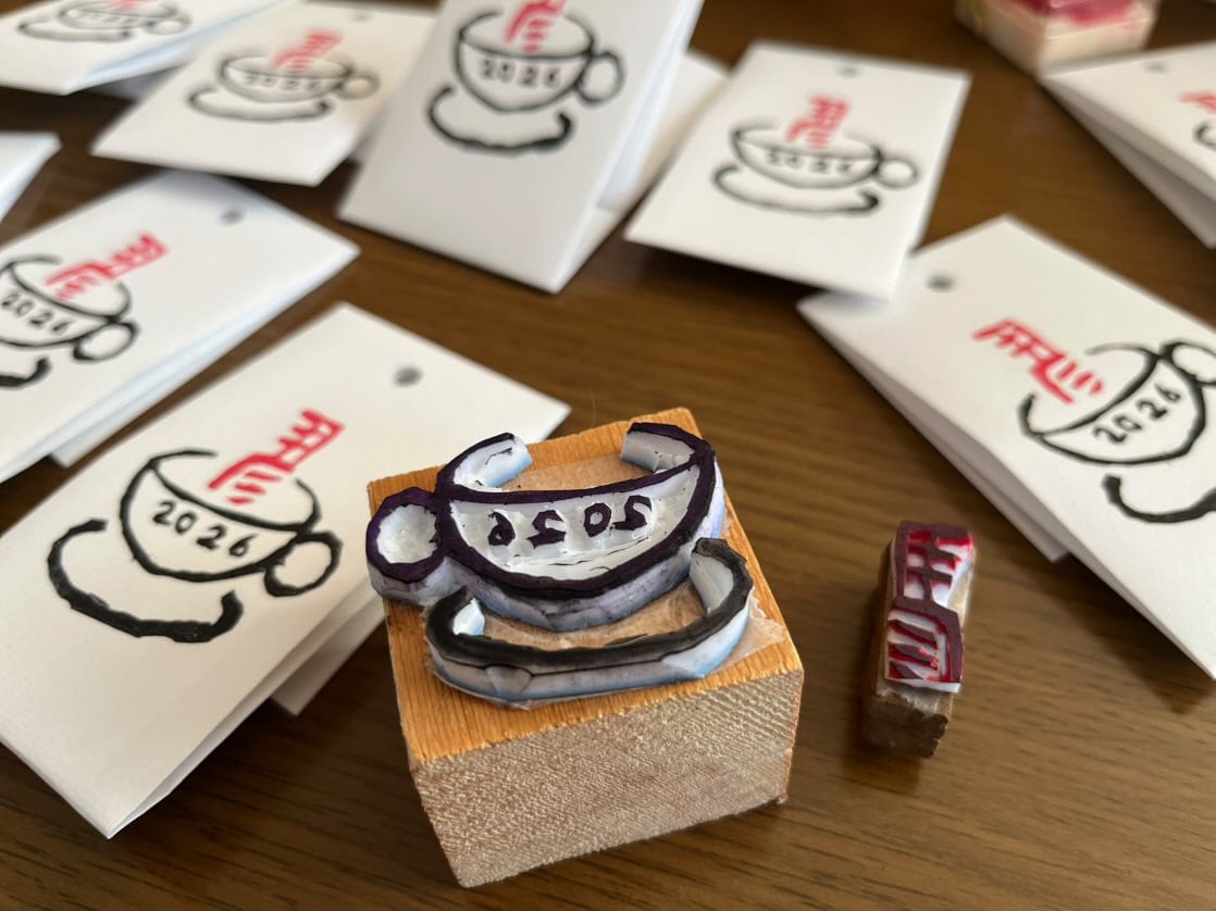 のら珈琲のしめ縄飾り