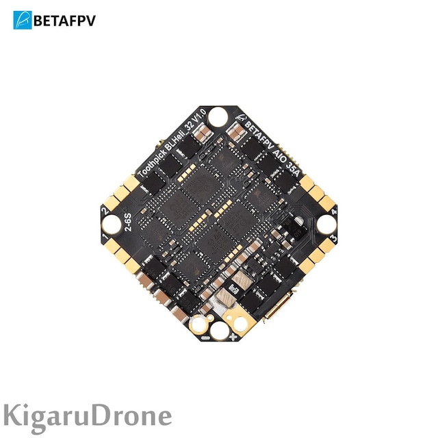 【TWIG ET5/X-Knight5純正FC】 BetaFPV Toothpick F4 2-6S AIO Brushless Flight Controller 35A(BLHeli_32)