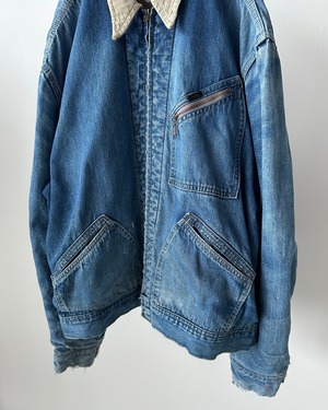 -Lee- Vintage 70s 44R 191-LB Denim Work Jacket