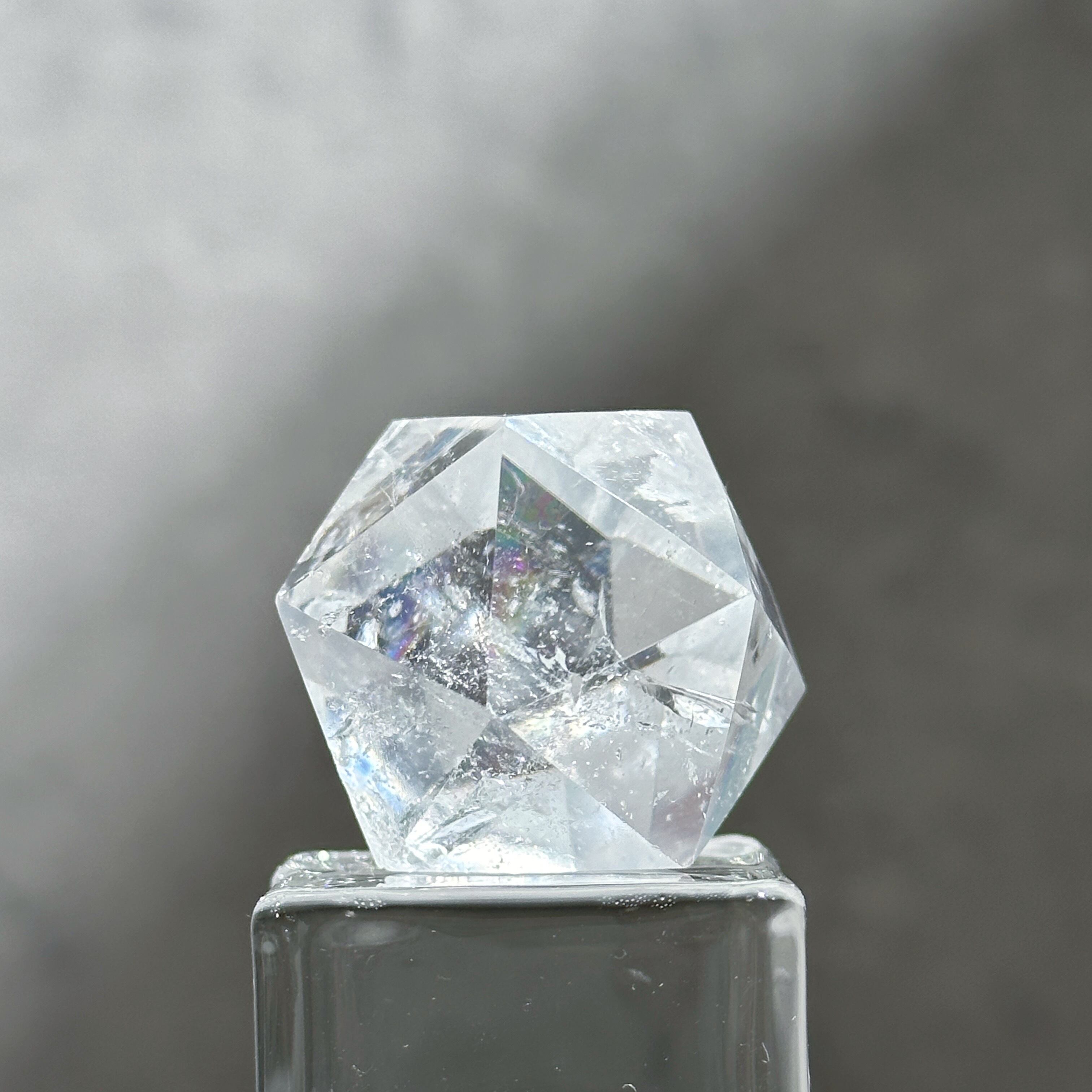 虹◎ミナスジェライス産クリアクォーツ 二十面体41◇Clear Quartz