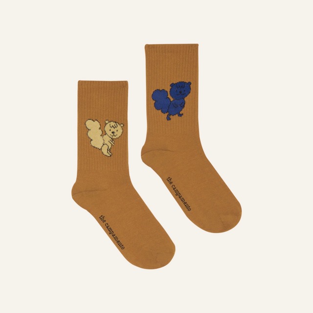 The Campamento／SQUIRRELS KIDS SOCKS 　TC-AW25-128