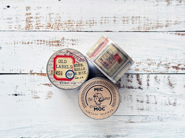Mic Moc　和紙テープ　3cm×10m　Old Labels　WT21OL【Mic Moc（ミックモック）】[MIC-17t]