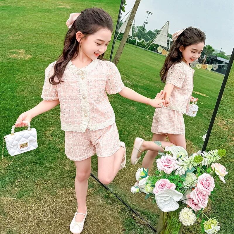 100~150♡ミニポシェット付き♡エレガントピンクセットアップ