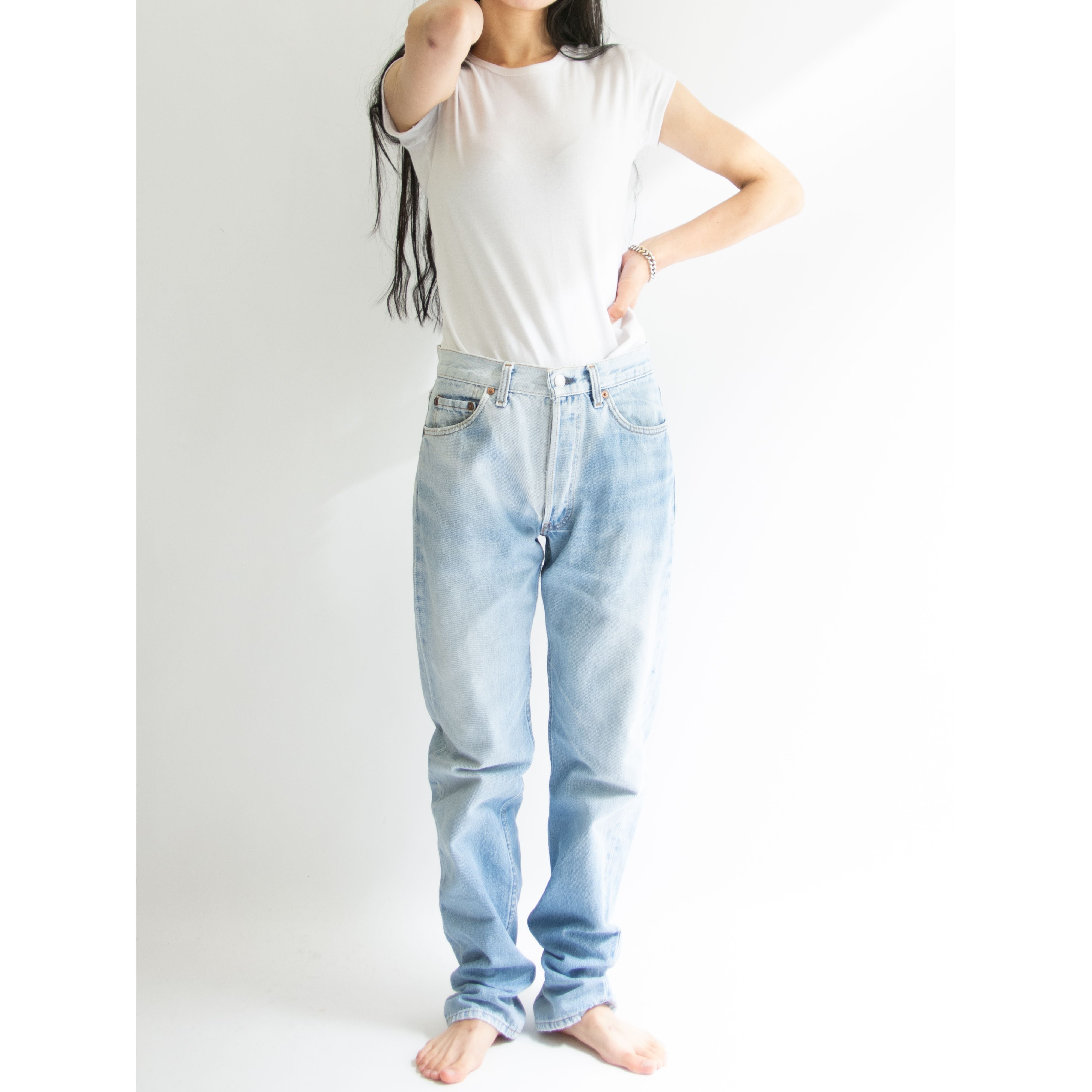 【LEVI'S 501】Made in U.S.A. 90's Straight Denim Pants W30 L36（リーバイス アメリカ製 ストレートデニムパンツ ジーンズ）