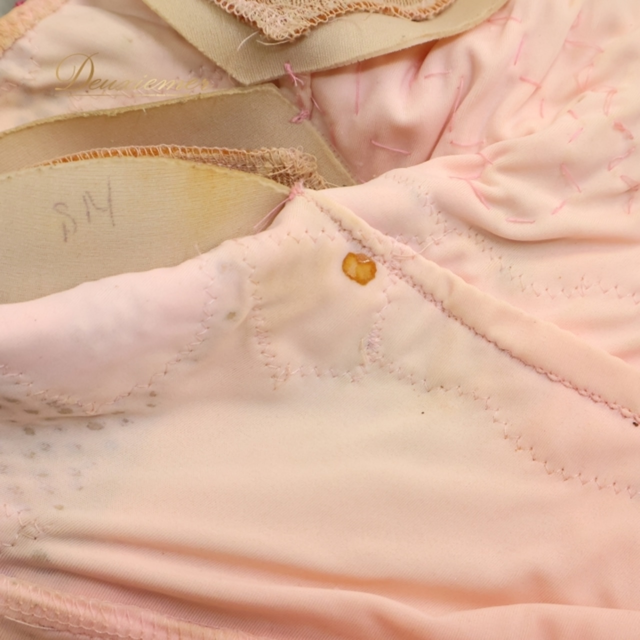 社交ダンス 衣装 エダスー edda hsu スタンダードドレス ワンピース ドレス デモ 競技 ダンス パーティ 発表会 綺麗 落ち感 レース 花 フロート ピンク系 エレガント 軽やか 優雅 フェミニン 上品 競技用