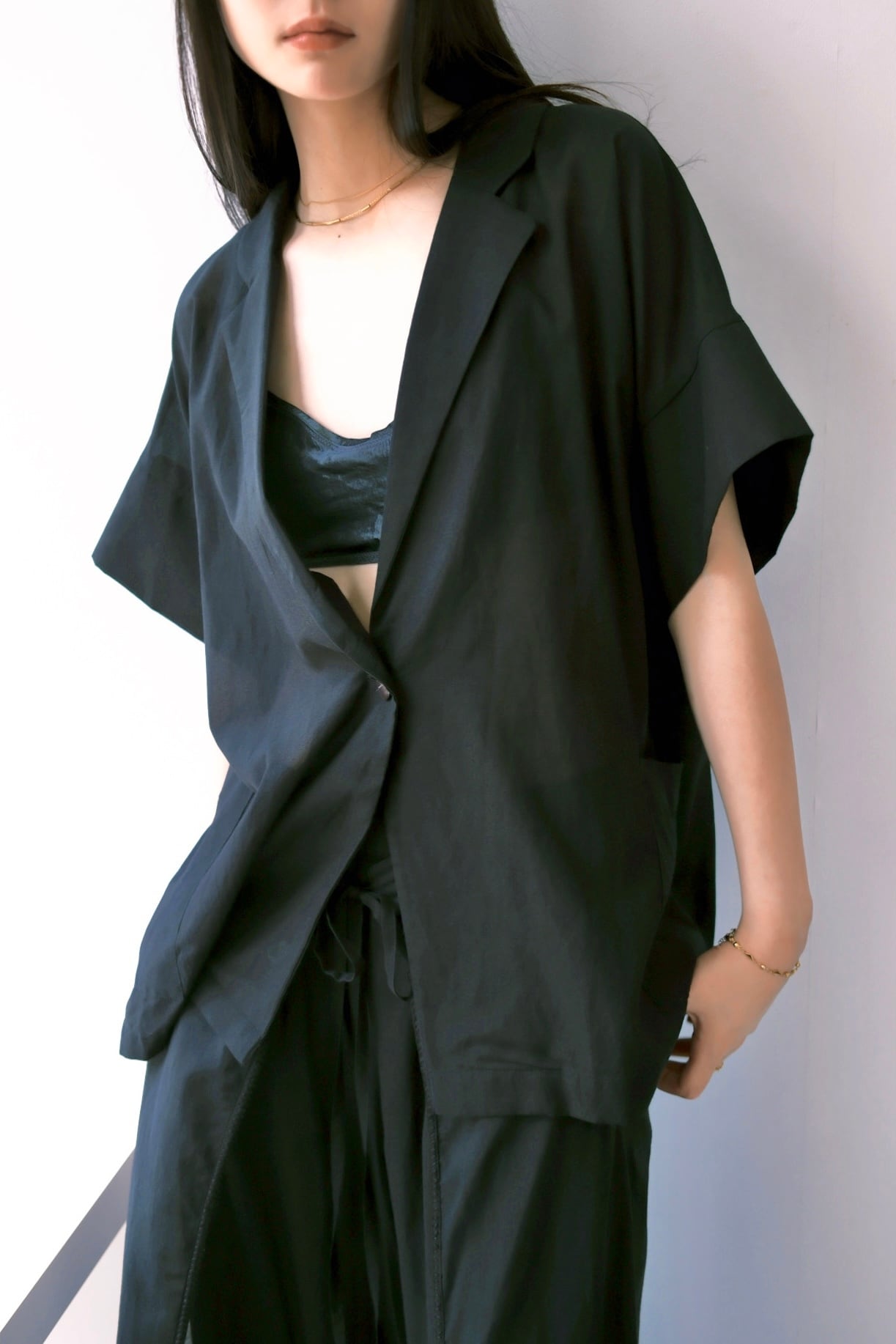 ànuke Standcollar Pocket Vest スタンドカラーポケットベスト Ivory