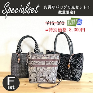 数量限定！【Specialset】バッグ３点セット (F)